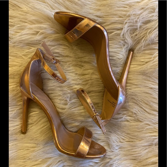 Charlotte Russe Shoes - Like new Charlotte Russe Rebekah rose gold heels